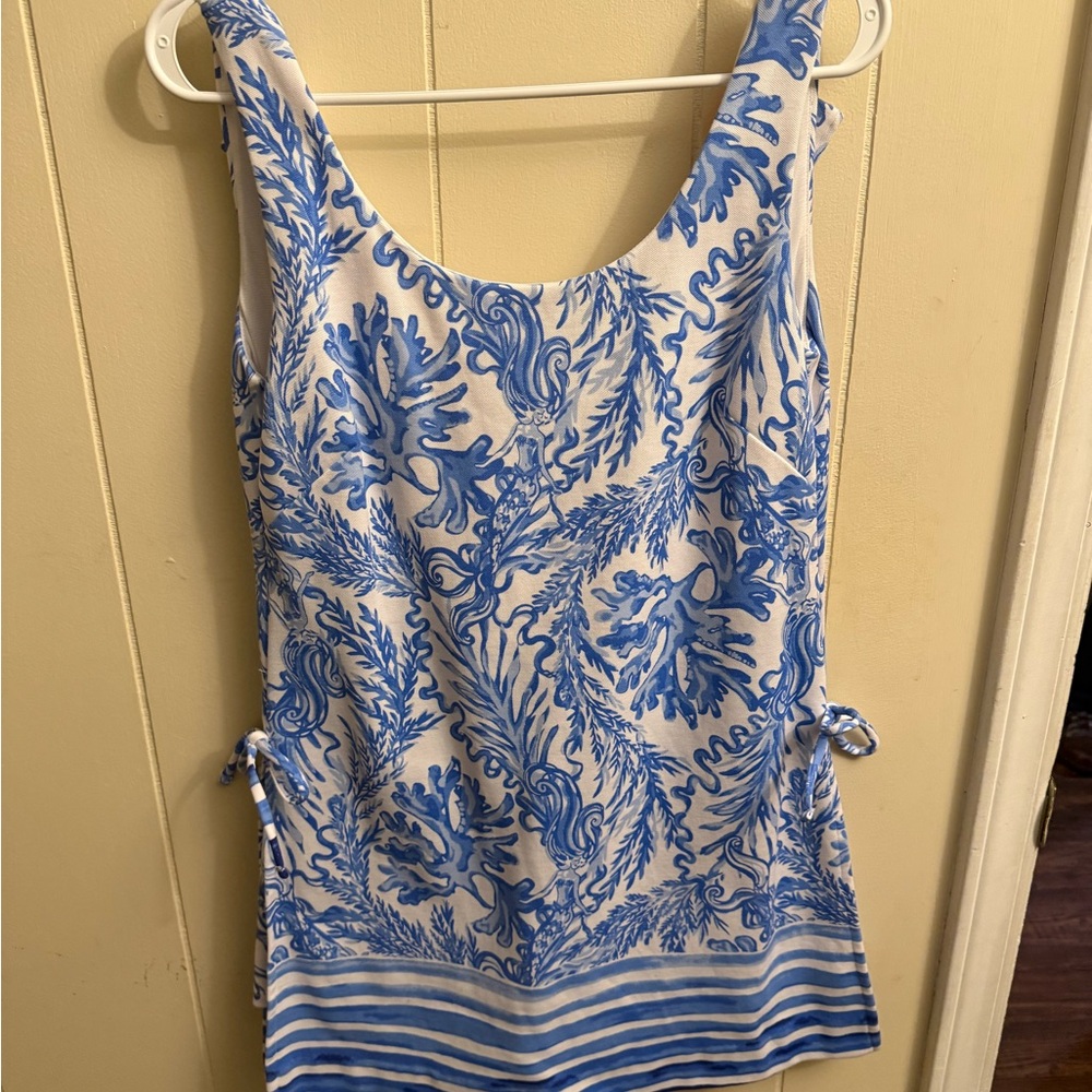 Lilly Pulitzer White Dress with Pink Tag